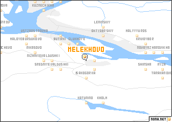 map of Melekhovo