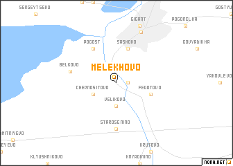 map of Melekhovo