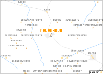 map of Melekhovo