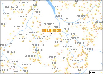 map of Melemaga