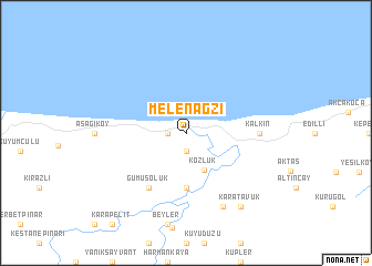 map of Melenağzı