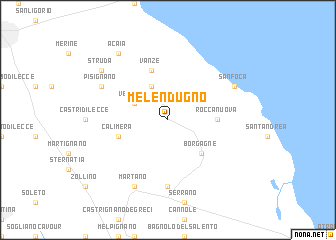 map of Melendugno
