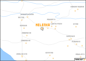 map of Melenka