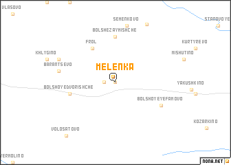 map of Melenka