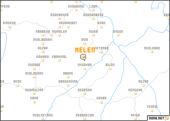 map of Mélen