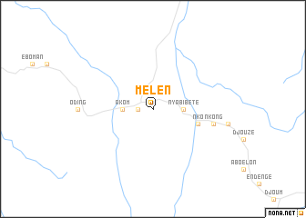 map of Mélen