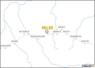 map of Mélen