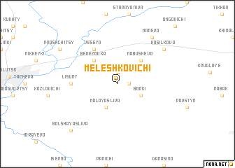 map of Meleshkovichi