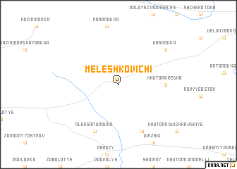 map of Meleshkovichi