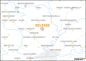 map of Melesse