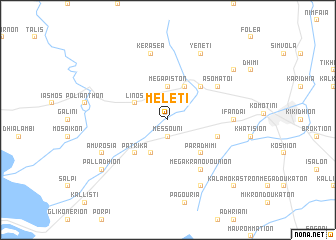 map of Meléti