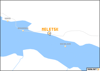 map of Meletsk