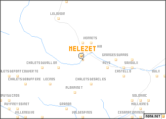 map of Mélezet