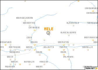 map of Mele