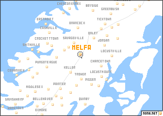 map of Melfa