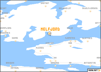 map of Melfjord