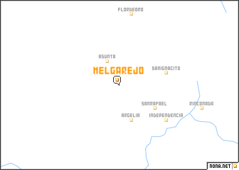 map of Melgarejo