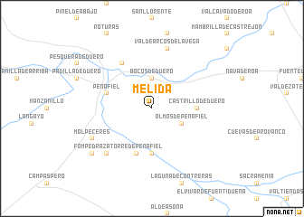 map of Mélida