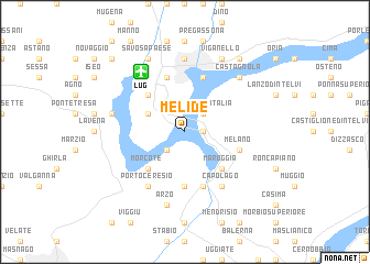 map of Melide