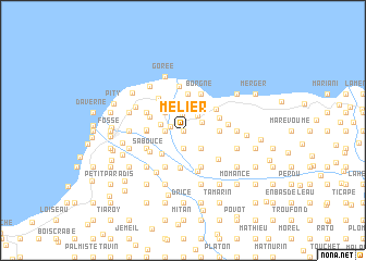 map of Mélier