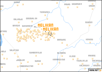 map of Melikan