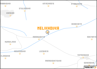 map of Melikhovka