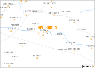 map of Melikhovo