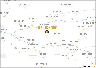 map of Melikhovo