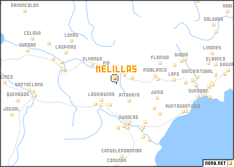 map of Melillas