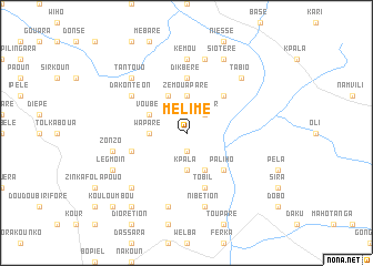 map of Mélime