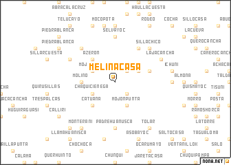 map of Melinacasa