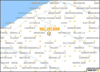 map of Melincamp