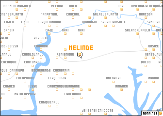 map of Melinde