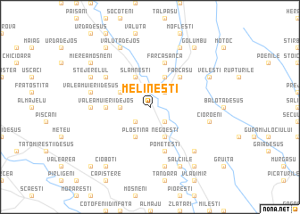 map of Melineşti