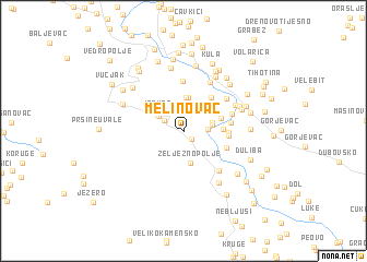 map of Melinovac