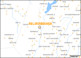 map of Meli Pīr Bakhsh