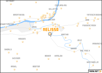 map of Melissa