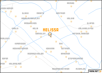 map of Mélissa