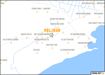 map of Mélissa
