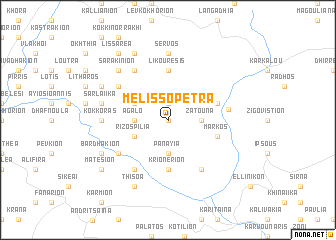 map of Melissópetra