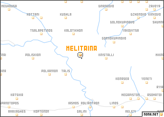 map of Melítaina