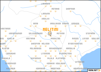 map of Melítini