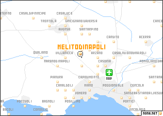 map of Melito di Napoli