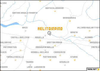 map of Melito Irpino
