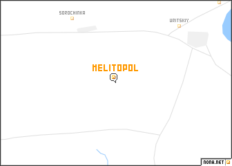 map of Melitopolʼ