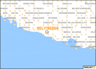 map of Meliyagoda