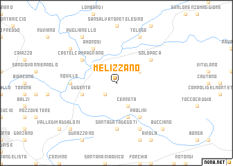 map of Melizzano