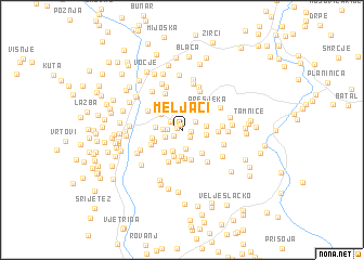 map of Meljaci