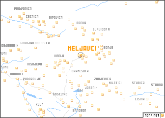 map of Meljavci