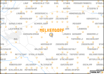 map of Melkendorf